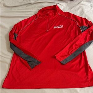 Coca-Cola Red and Gray Men's Sweatshirt